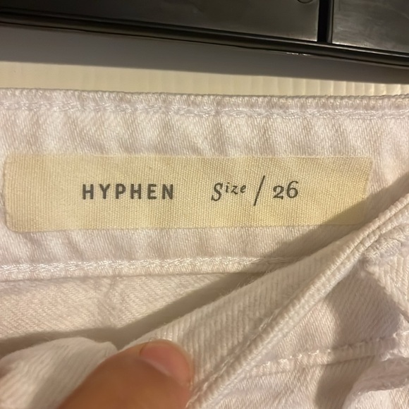 Pilcro and the Letterpress Hyphen Straight Leg Distressed Fringe Jeans Size 26 - Picture 5 of 7